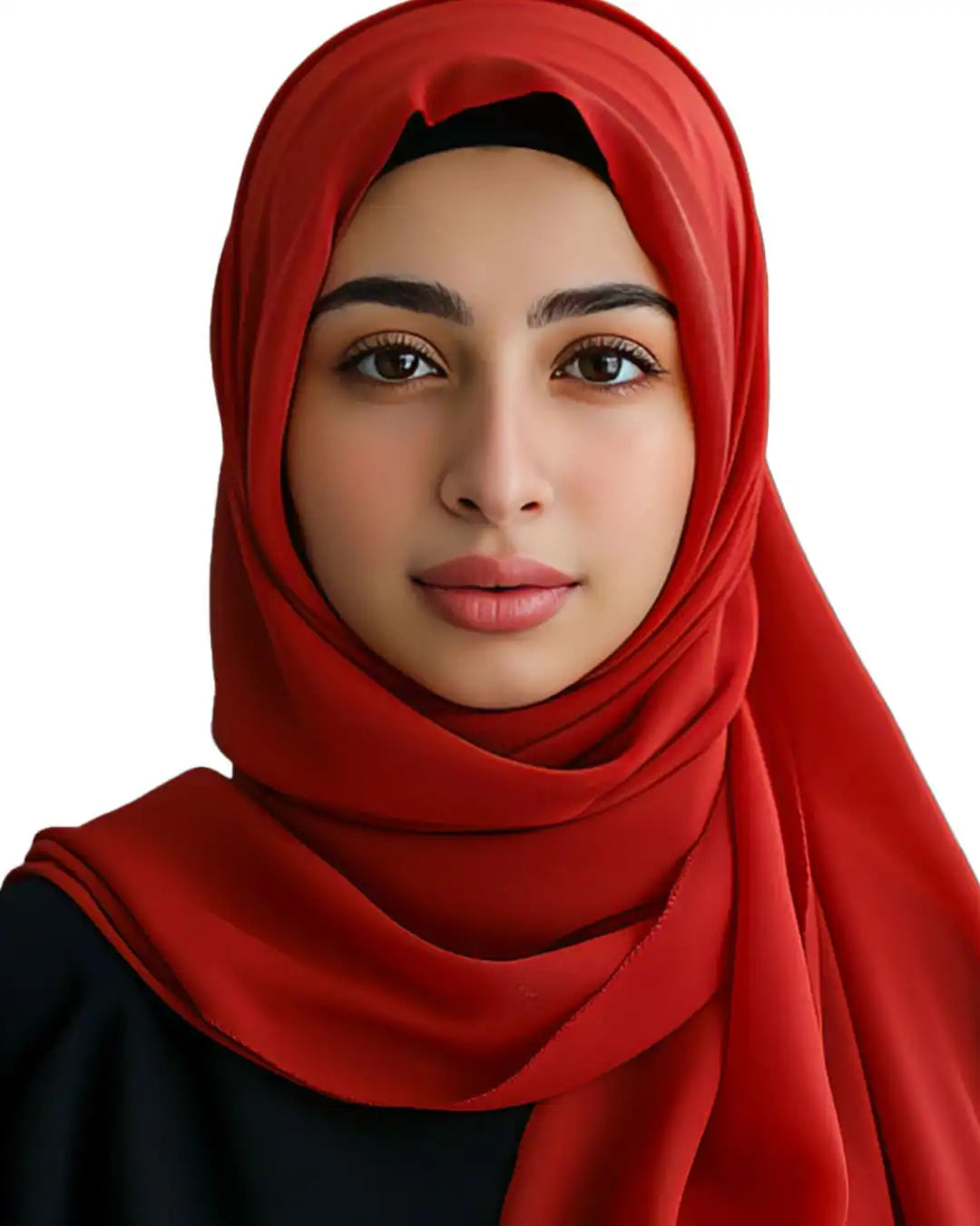 Scarf & Shawls Cotton Jersey Long Shawl Turban Hijab Women's [Shade of Red]