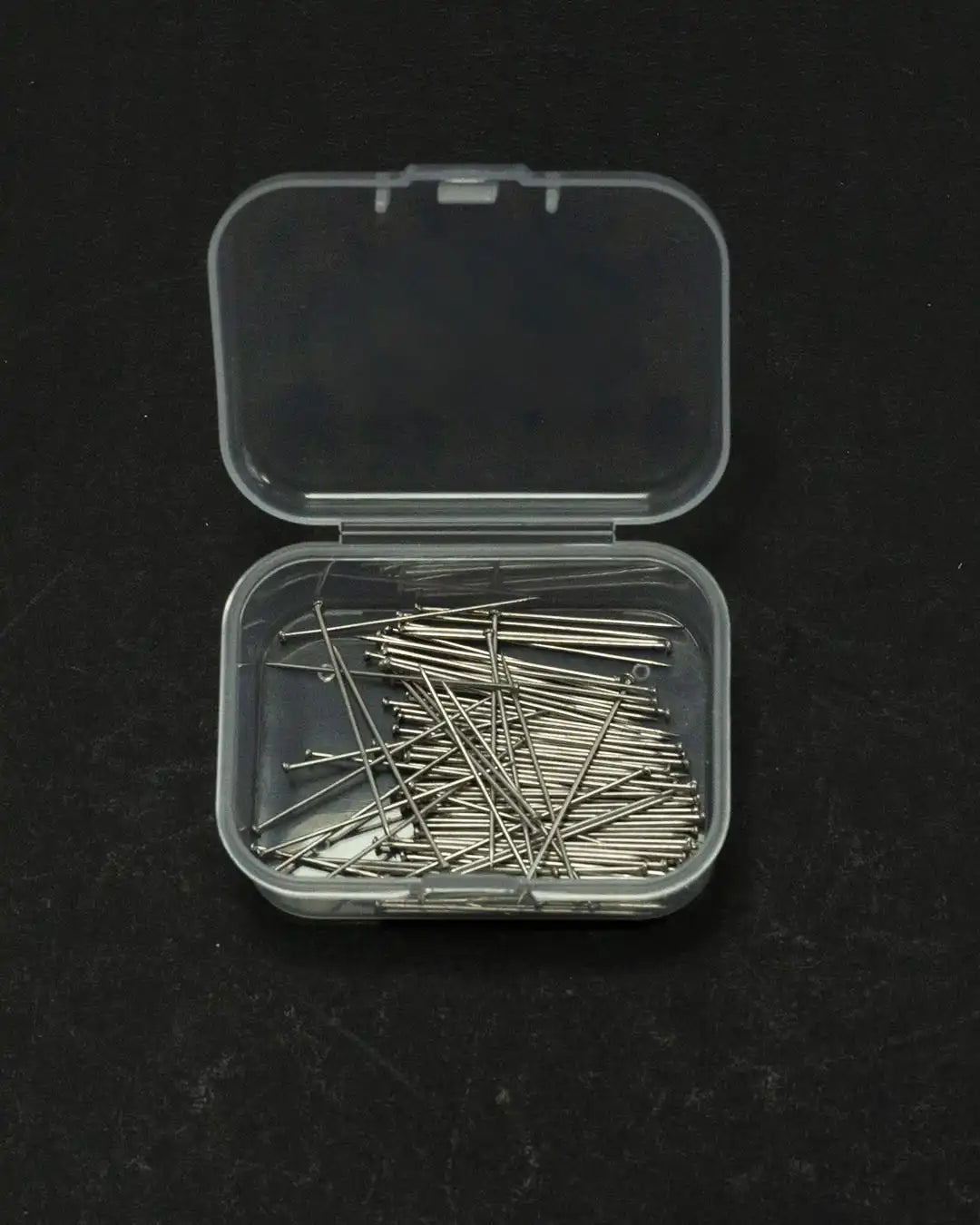 100pcs Durable Stainless Steel Dressmaker Pins with Plastic Boxes – Perfect for Sewing, Crafts, and Jewelry Making