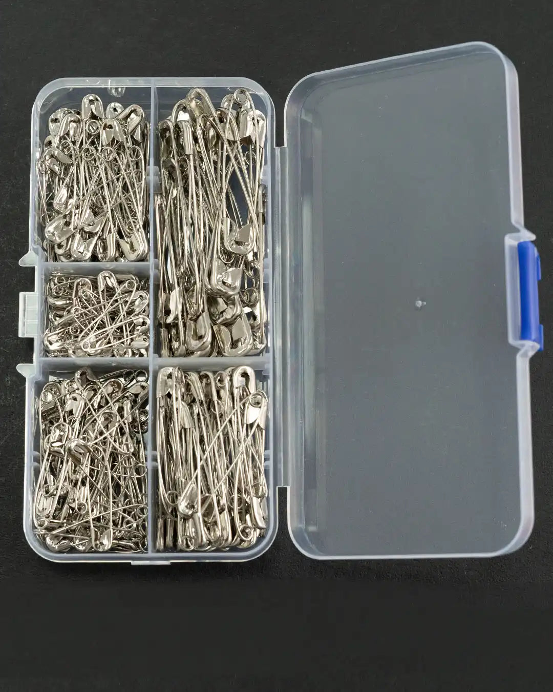 275pc Nickel-Plated Safety Pins Set – Durable & Versatile for Sewing, Crafts, and Home Use