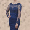 Grace Redefined: Dana Fashion’s Navy-Blue Evening Dress