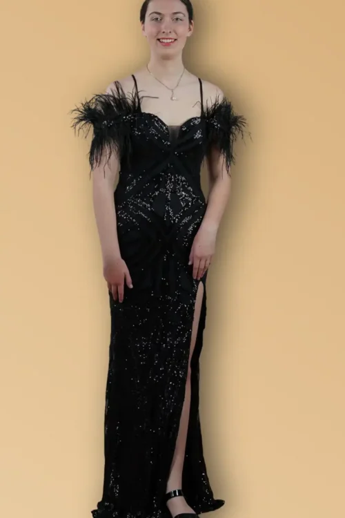 Off Shoulder spaghetti Strap V-neck Sequin Party Cocktail Women’s Maxi Dresses