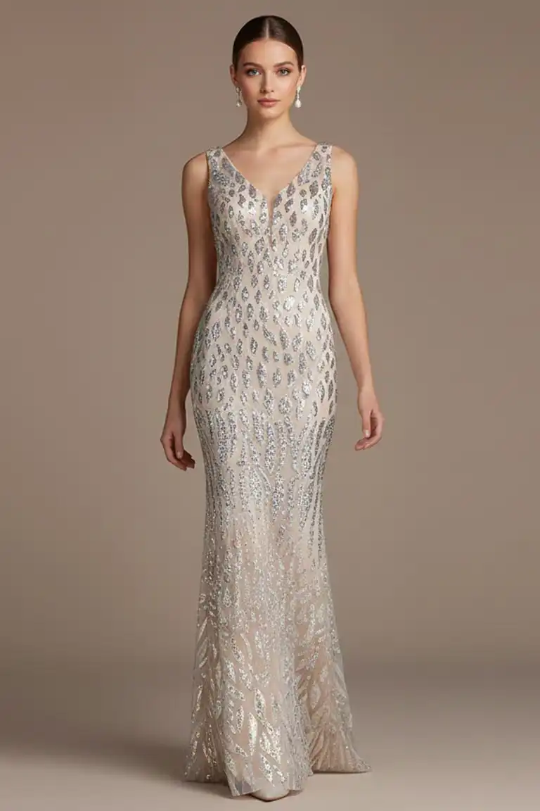 Party-dress-apricoat